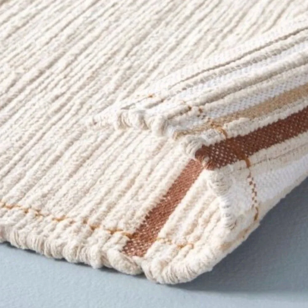 Stripe Scatter Rug 2 x 3’ Cream Brown - Hearth & Hand with Magnolia